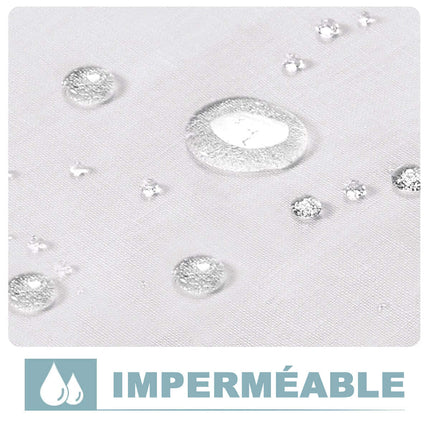 Vattentät gardin för paviljong och uteplats.