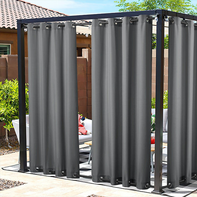 Orange utomhusgardin för paviljong