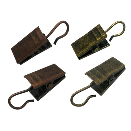 Vita gardinklämmor med praktisk krok