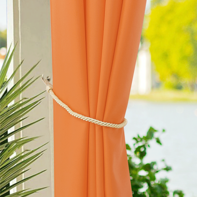 Orange utomhusgardin för paviljong