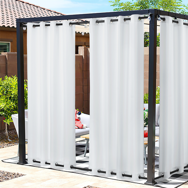 Orange utomhusgardin för paviljong