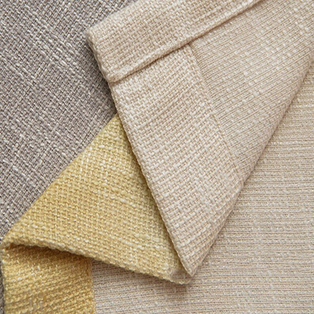 Randig gardin i linne-look för vardagsrum