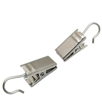 Vita gardinklämmor med praktisk krok