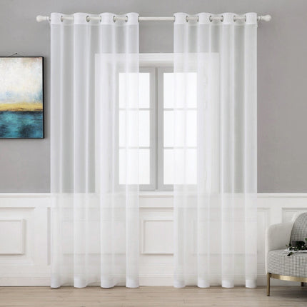 Enfärgad transparent voilegardin Tokatine