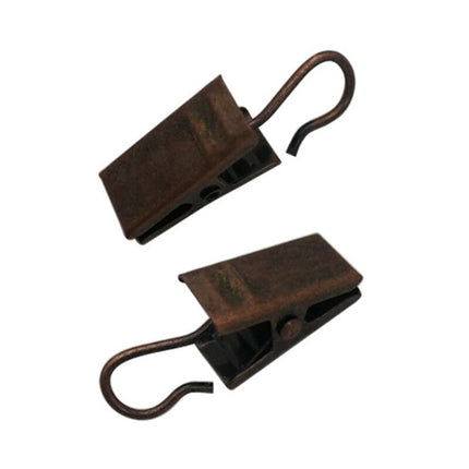 Vita gardinklämmor med praktisk krok