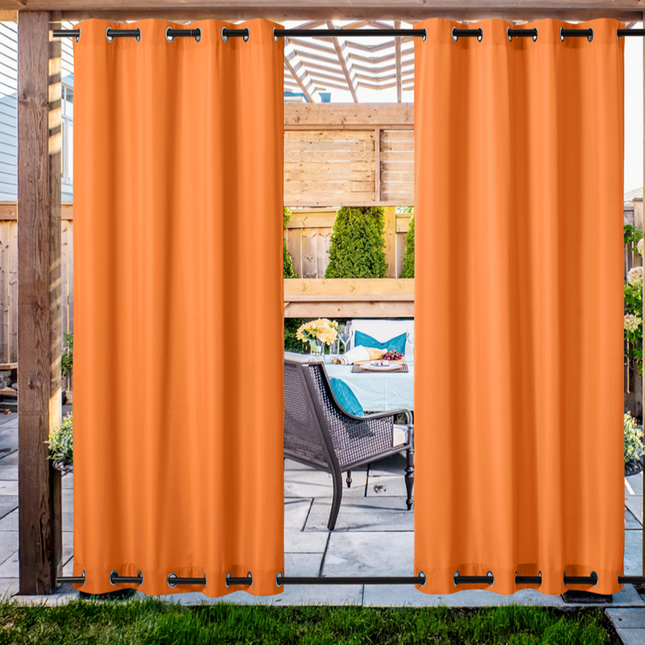 Orange utomhusgardin för paviljong