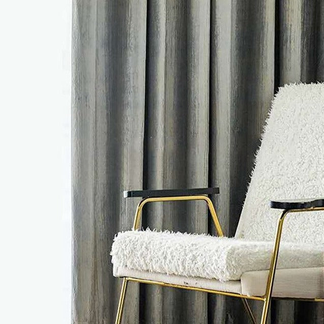 Texturerad mörkläggningsgardin med vågmotiv