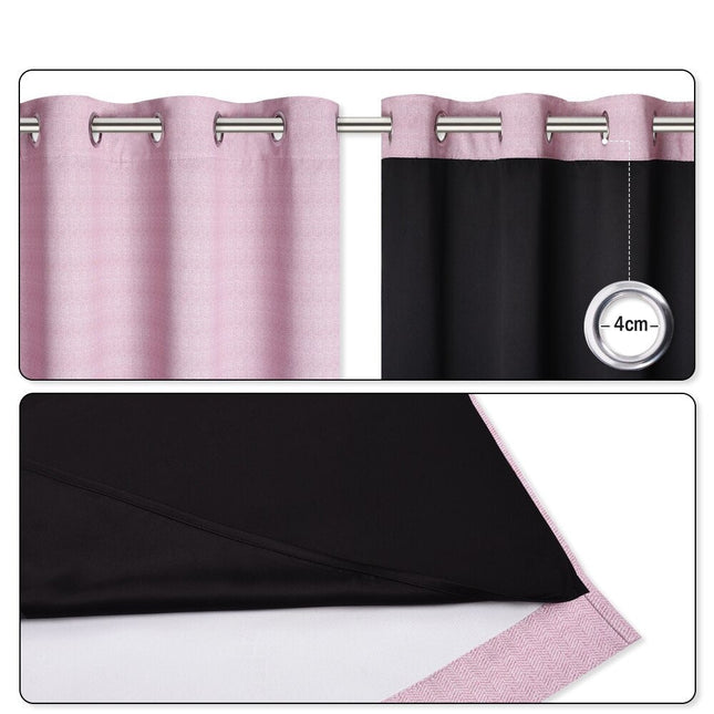 Mörkläggningsgardin med textur för sovrum