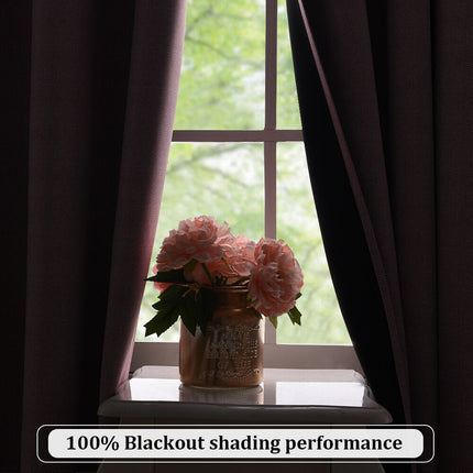 Mörkläggningsgardin med textur för sovrum