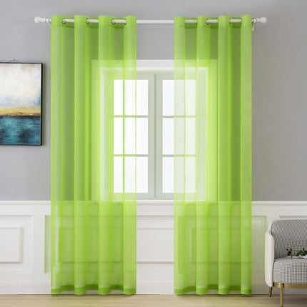 Enfärgad transparent voilegardin Tokatine