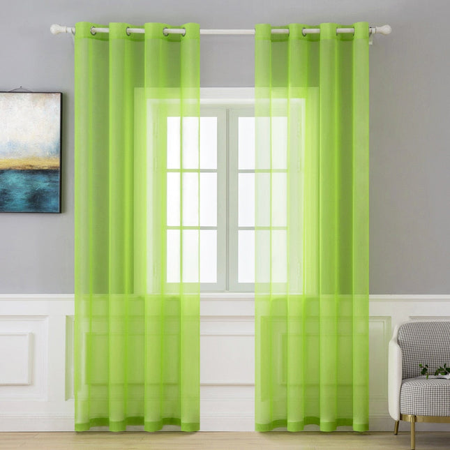 Enfärgad transparent voilegardin Tokatine