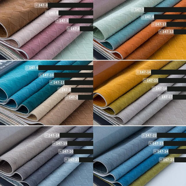 Gardin med präglat vävt mönster