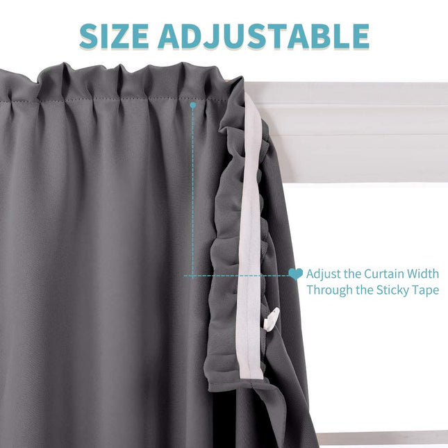 Kort självhäftande mörkläggningsgardin för kök