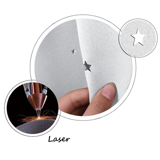 Mörkläggningsgardin med stjärnor för barnrum