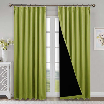 Beige mörkläggningsgardin för 100% mörkläggning