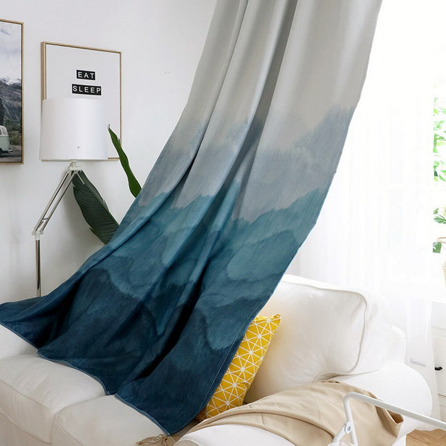 Mörkläggningsgardin med modern ombre-effekt