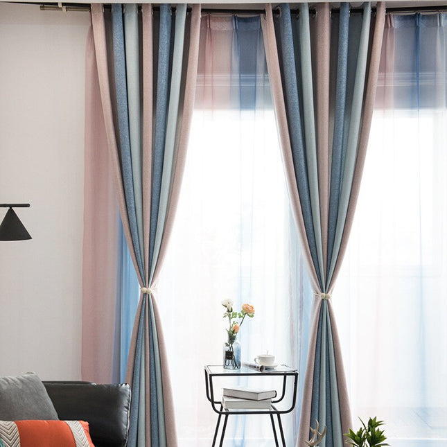 Gardin med modern ombre-effekt vardagsrum