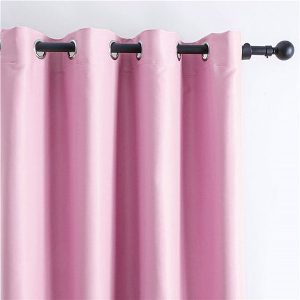 Mörkläggningsgardin rosa för sovrum med öljetter