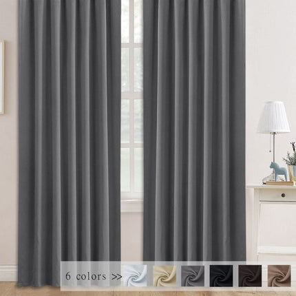 Mörkläggningsgardin med hällor för total mörkläggning