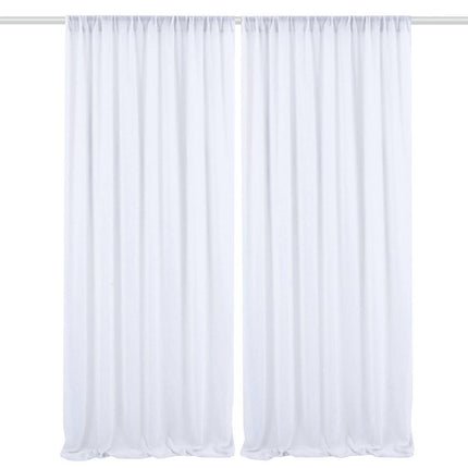 Vit voilegardin för fest och bröllop