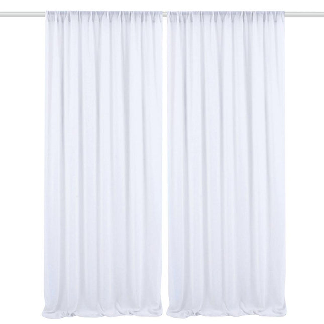 Vit voilegardin för fest och bröllop
