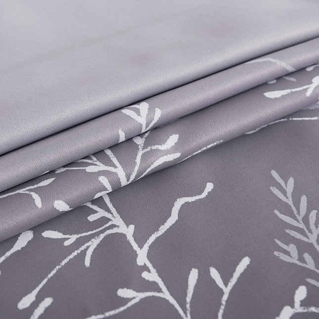 Mönstrad utomhusgardin med botaniskt tryck