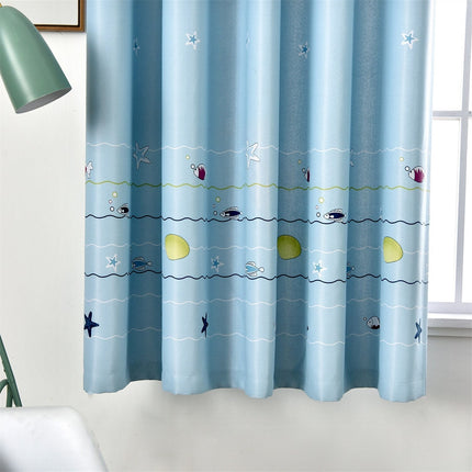 Barnrumsgardin med färgglada fiskar