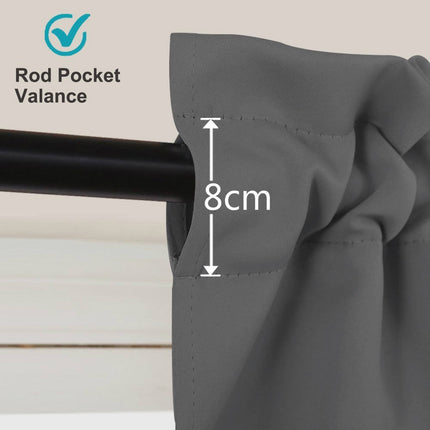 Mörkläggningsgardin set med kappa och omtag