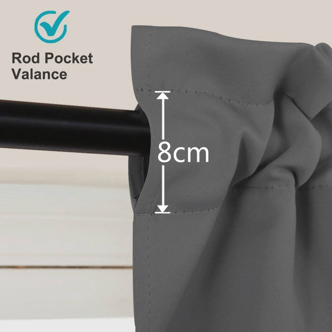 Mörkläggningsgardin set med kappa och omtag