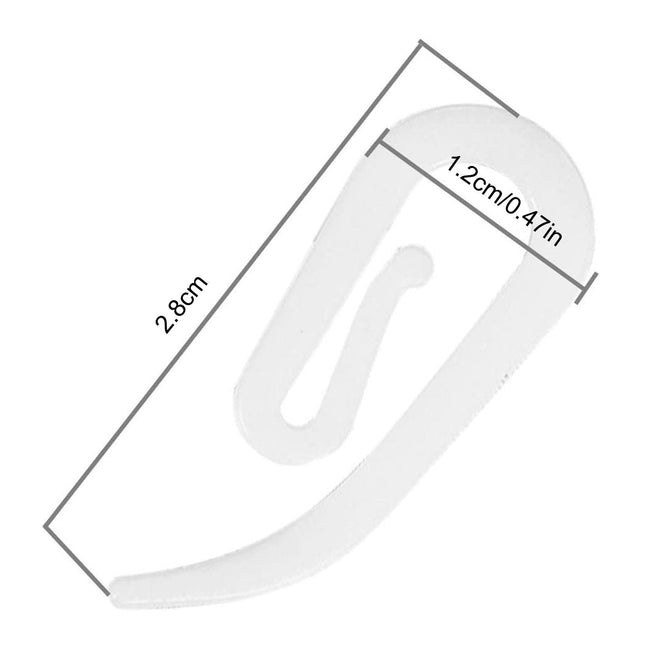 Vita plastglid för gardinskena