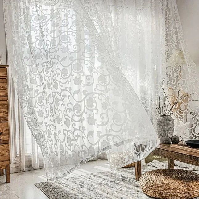 Mintgröna mörkläggningsgardiner med textur