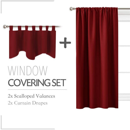 Komplett mörkläggningsgardinset med kappa