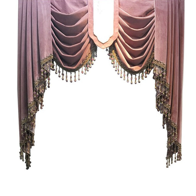 Mörkläggningsgardin i sammet med reliefmönster