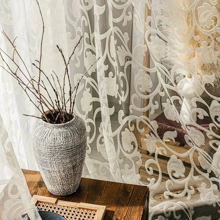 Mintgröna mörkläggningsgardiner med textur