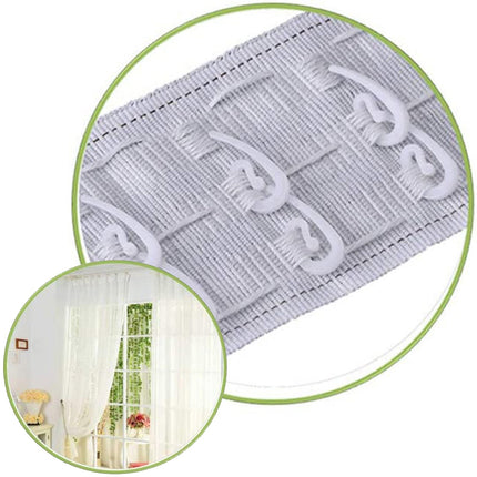 Vita plastglid för gardinskena