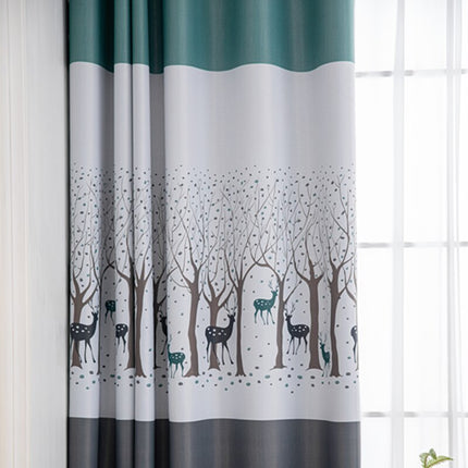 Barngardin med skogsmotiv och rådjur Oze