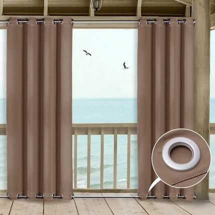 Utomhusgardin med öljetter för pergola Tamaris