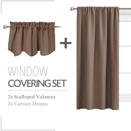 Komplett mörkläggningsgardinset med kappa