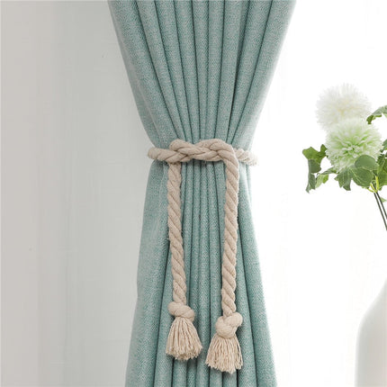 Ljusdämpande turkos gardin för vardagsrum