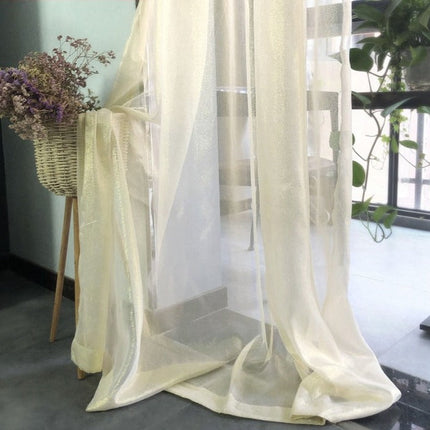 Skimrande tunn gardin i lurex