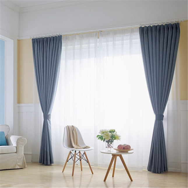 Transparent tunn gardin i voile