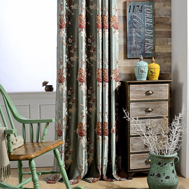 Mörkläggningsgardin Ocreza med blommigt mönster