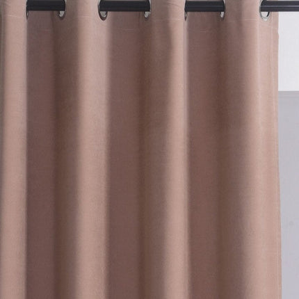 Enfärgad rosa mörkläggningsgardin för fönster