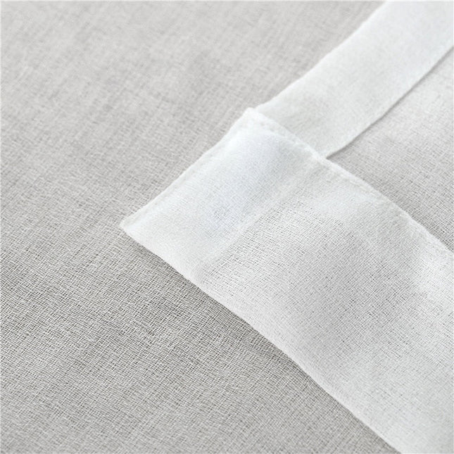 Transparent tunn gardin i voile