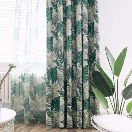 Mörkläggningsgardin med tropiskt djungelmönster