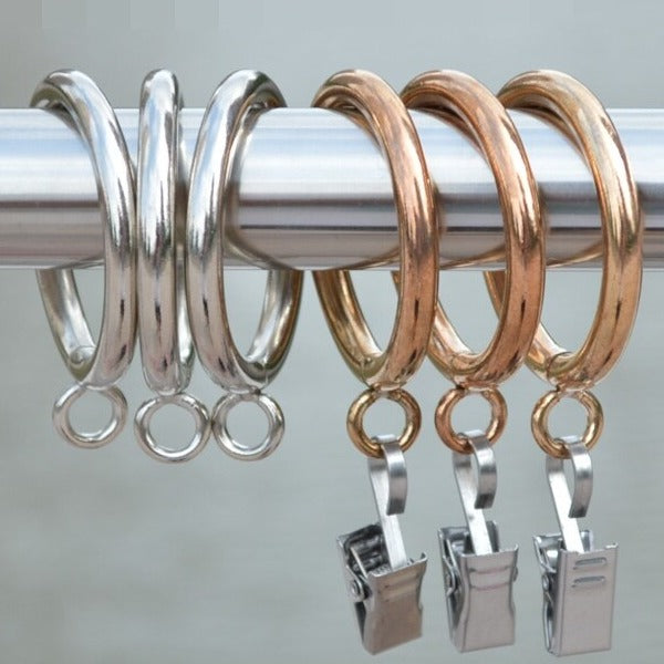 Gardinringar i metall med antik look