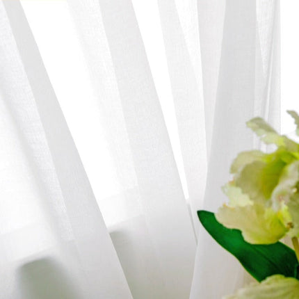 Transparent tunn gardin i voile