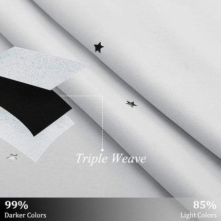 Mörkläggningsgardin med stjärnor för barnrum