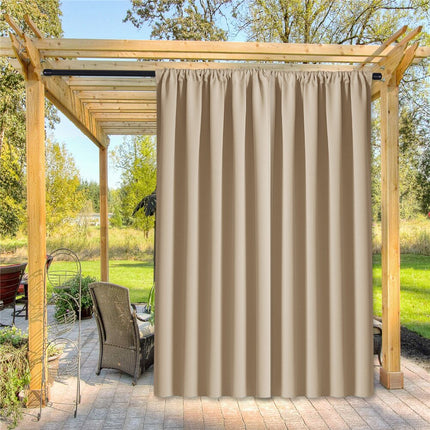 Beige vattenavvisande gardin för uteplats