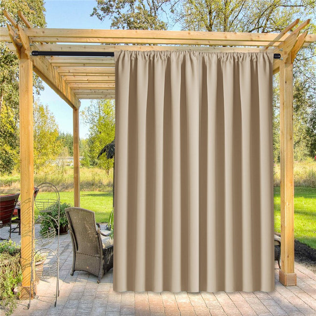 Beige vattenavvisande gardin för uteplats